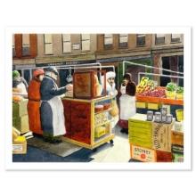 William Schlesinger (1915-2011) "Market Day II" Limited Edition Serigraph on Paper