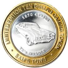 .999 Silver Sam's Town Las Vegas $10 Limited Edition Casino Gaming Token
