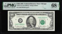 1985 $100 Federal Reserve Note Chicago Fr.2171-G PMG Superb Gem Uncirculated 68EPQ