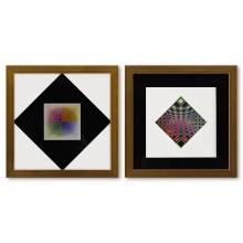 Victor Vasarely (1908-1997) Print Mixed Media On Paper