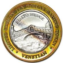 .999 Silver The Venetian Las Vegas Nevada $10 Casino Limited Edition Gaming Token