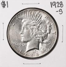 1928-S $1 Peace Silver Dollar Coin