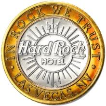 .999 Silver Hard Rock Hotel Las Vegas, Nevada $10 Casino Limited Edition Gaming Token