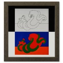 Victor Vasarely "Catch - Iii (A, B) De La Serie Graphismes 3" Mixed Media Print