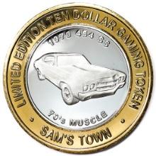 .999 Silver Sam's Town Las Vegas $10 Limited Edition Casino Gaming Token