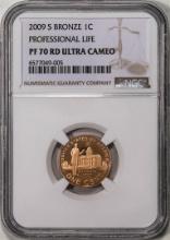 2009-S Bronze Professional Life Lincoln Cent Coin NGC PF70RD Ultra Cameo