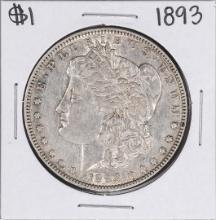 1893 $1 Morgan Silver Dollar Coin