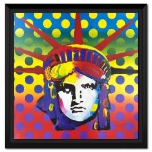 Peter Max "Liberty Head" Limited Edition Lithograph on Paper