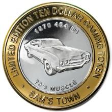 .999 Silver Sam's Town Las Vegas $10 Limited Edition Casino Gaming Token