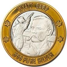 .999 Silver Lawmen Series Wyatt Earp $10 Limited Edition Casino Gaming Token