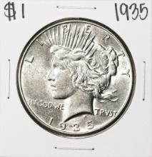 1935 $1 Peace Silver Dollar Coin