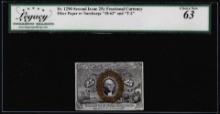 1863 Second Issue 25 Cents Fractional Currency Note Fr.1290 Legacy Choice New 63