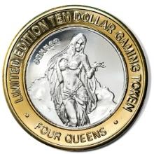 .999 Silver Four Queens Casino Hotel Las Vegas $10 Limited Edition Gaming Token