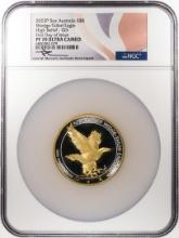 2023P Australia $8 Wedge-Tailed Eagle HR 5 oz Silver Gilt Coin NGC PF70 UC FDOI