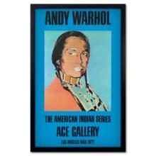 Andy Warhol (1928-1987) "The American Indian Series (Blue)" Print Poster on Paper