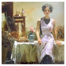 Pino (1939-2010) "Evening Thoughts" Limited Edition Giclee on Canvas