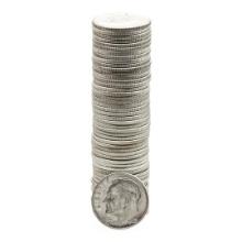 Roll of (50) Brilliant Uncirculated 1963-D Roosevelt Dimes