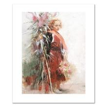 Pino (1939-2010) "Flower Child" Limited Edition Giclee On Canvas