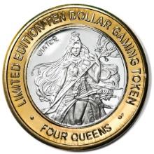 .999 Silver Four Queens Casino Hotel Las Vegas $10 Limited Edition Gaming Token