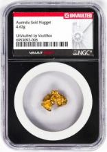 4.62 Gram Australia Gold Nugget NGC Vaultbox Unvaulted
