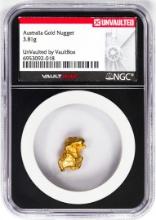 3.81 Gram Australia Gold Nugget NGC Vaultbox Unvaulted