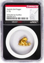 4.17 Gram Australia Gold Nugget NGC Vaultbox Unvaulted