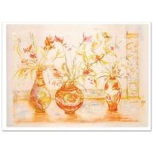 Edna Hibel (1917-2014) "Chinese Vase" Limited Edition Lithograph on Paper