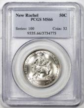 1938 New Rochelle Commemorative Half Dollar Coin PCGS MS66