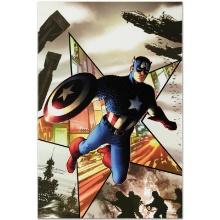 Marvel Comics "Captain America #1" Limited Edition Giclee On Canvas