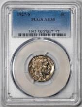 1927-S Buffalo Nickel Cent Coin PCGS AU58