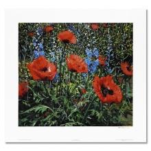 Peter Ellenshaw (1913-2007) "Red Poppies" Limited Edition Lithograph On Paper