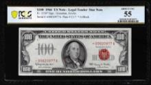 1966 $100 Legal Tender STAR Note Fr.1550* PCGS About Uncirculated 55