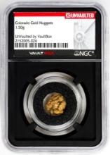 Lot of Colorado Gold Nuggets 1.50 Grams Total Weight NGC Vaultbox Unvaulted