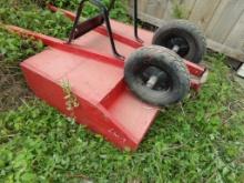 Red Wood Homemade Wheelbarrow w/(2) Wheels  (147)