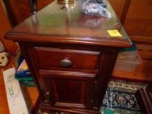 (2) End Tables-(1) 18'' X 26'' X 26'' One Drawer and Bottom Door (1) 23'' X