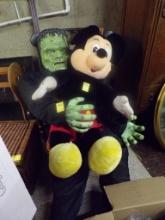 Frankenstein Life Size Animated Monster, Plush Mickey Mouse, Black Rocking