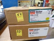 (2) Boxes Of Simpson Strong Tie Screws, (1)# 10x2 1/2'' Wood To Wood (1) #6