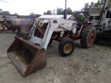 Case 1290, 2 WD, Tractor w/56L Loader, 3 PT, PTO, Single Rear Hydraulics, 4