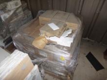 Pallet Of 6''x3'' Ceramic Wall Tile, White Polished Face, SOLD AS A LOT, (W