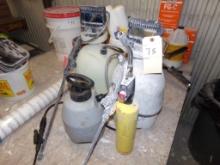 (3) Portable Sprayers And A Map Gas Torch (Front Garage)
