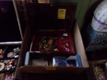 Costume Jewelry, Jewelry Box, Pins, Earrings, Etc. (Master Bedroom)