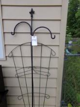 Plant Pots, Plant Hanger and Trellis and Tote (Outside Garage)