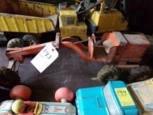 Vintage Orange Road Grader, AD Diesel, ''Model Toys'' (Back Garage)