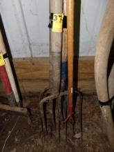 (3) Forks & A Cultivator (Pole Barn)