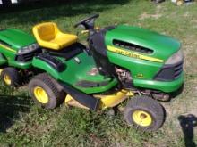John Deere 115 Automatic Riding Mower with 42'' Deck, 19 HP Briggs and Stra