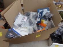 Box w/Large Qty. Of Assorted New Parts Riser Blocks, Throttle Cables, Dorsa