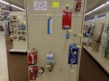 Group of Shower Parts Including Heads, Tubes, Disposer Wrench, Etc. (Row 25