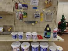 Group of Ready Set, Carpet Adhesive, Cove Adhesive, Tile Spacers, Etc (Near