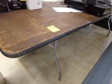 8' Folding Wood Top Table (Center Aisle)