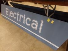 (2) Blue/White Signs, ''Electrical'' and ''Paint-Sundries'' (Center Aisle)